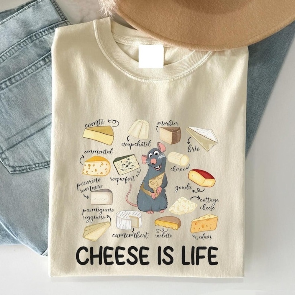 Ratatouille Cheese Is Life Shirt, Little Chef Remy Tshirt